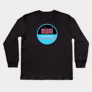 miami basketball Kids Long Sleeve T-Shirt